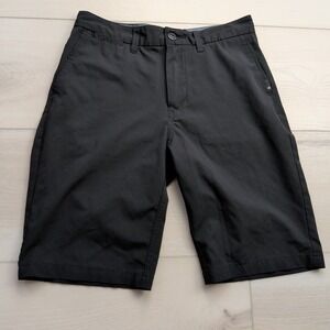 Quiksilver Amphibian Hybrid Shorts Mens 28 Black 4-Way Stretch 10" Casual Swim